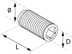 Threaded Insert (Pack of 10) CAD Drawing